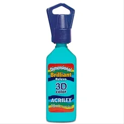 Dimensional Brilhante - 35ml - Turquesa - 577 - Acrilex