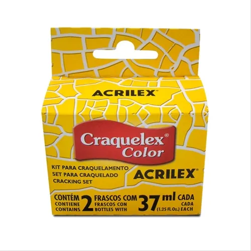 Craquelex Color - 37ml - Amarelo Ouro - 505 - Acrilex