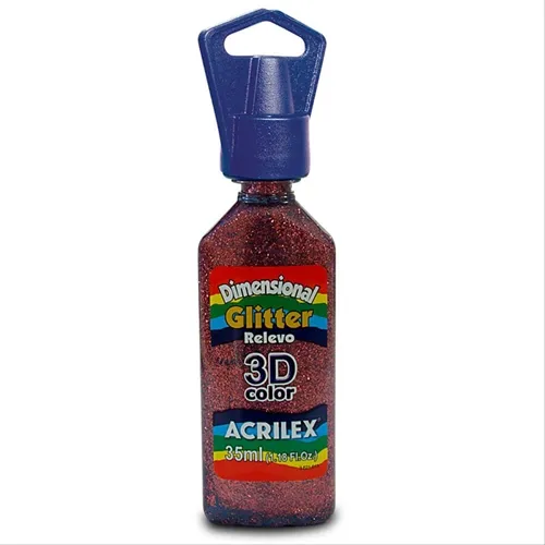 Dimensional Glitter - 35ml - Rose - 214 - Acrilex