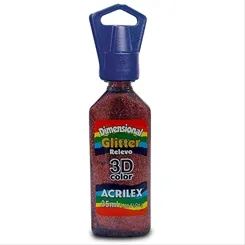 Dimensional Glitter - 35ml - Rose - 214 - Acrilex