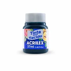 Tinta Tecido Fosca - 37ml - Azul Petroleo - 596 - Acrilex