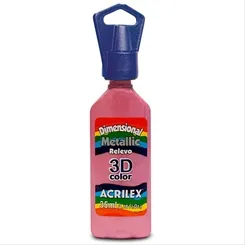 Dimensional Metálica - 35ml - Rosa - 554 - Acrilex
