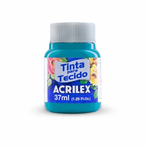 Tinta Tecido Fosca - 37ml - Azul Mar - 535 - Acrilex