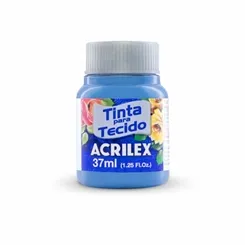 Tinta Tecido Fosca - 37ml - Azul Caribe - 560 - Acrilex