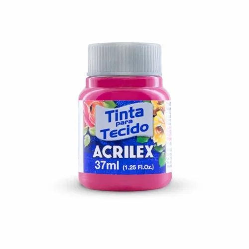 Tinta Tecido Fosca - 37ml - Rosa Escuro - 542 - Acrilex