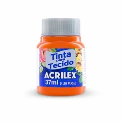 Tinta Tecido Fosca - 37ml - Laranja - 517 - Acrilex