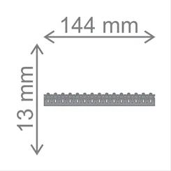 Faca p// Corte E Relevo - Extra Grande - Borda Arabesco  - 21528 - Toke e Crie