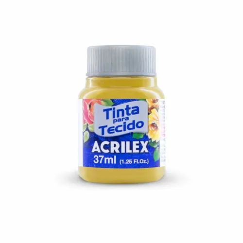 Tinta Tecido Fosca - 37ml - Mostarda - 593 - Acrilex