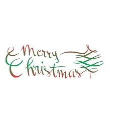 Stencil - 10x30cm - Merry Christmas - OPA2308 - Opa Criando Arte