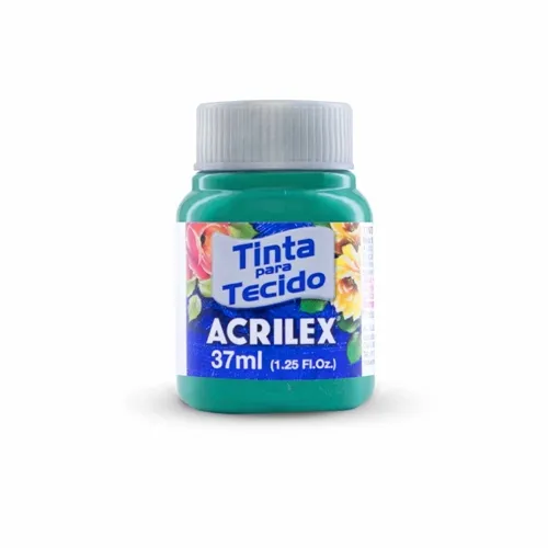 Tinta Tecido Fosca - 37ml - Verde Mar - 630 - Acrilex