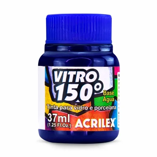 Tinta Vitro 150 - 37ml - Azul Intenso - 578 - Acrilex