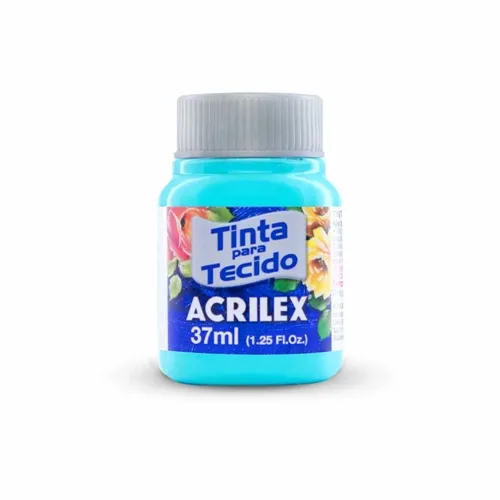 Tinta Tecido Fosca - 37ml - Turquesa - 577 - Acrilex