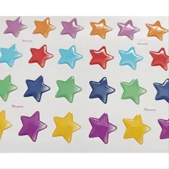 Estrela Resinada - ref. 500 - 13,5x14mm - Cartela com 80 Unidades - Monicarts