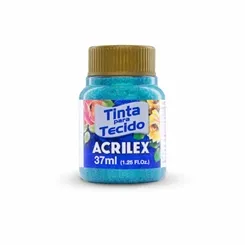 Tinta Tecido Glitter - 37ml - Verde Esmeralda - 213 - Acrilex