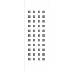 Stencil - 10x30cm - Quadrado Alinhado Pequeno - OPA282 - Opa Criando Arte