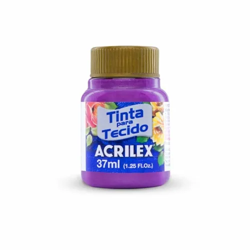 Tinta Tecido Metálica - 37ml - Magenta - 549 - Acrilex