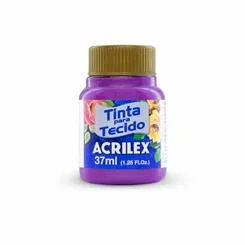 Tinta Tecido Metálica - 37ml - Magenta - 549 - Acrilex