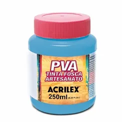 Tinta Plástica PVA - 250ml - Azul Celeste - 503 - Acrilex
