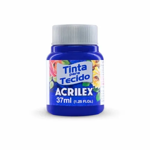 Tinta Tecido Fosca - 37ml - Azul Ultramar - 543 - Acrilex
