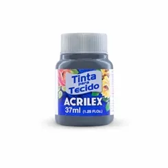 Tinta Tecido Fosca - 37ml - Cinza Chumbo - 944 - Acrilex