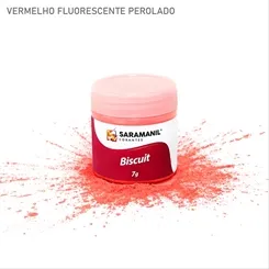 Corante de Biscuit - 75.036 -  Fluor Perol - Vermelho 7g - Saramani