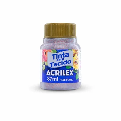 Tinta Tecido Glitter - 37ml - Cobre - 203 - Acrilex