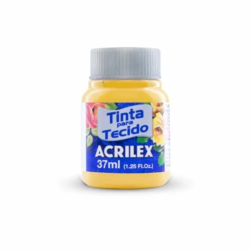 Tinta Tecido Fosca - 37ml - Amarelo Canário - 589 - Acrilex
