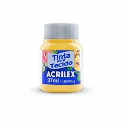 Tinta Tecido Fosca - 37ml - Amarelo Canário - 589 - Acrilex