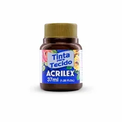 Tinta Tecido Metálica - 37ml - Marrom - 531 - Acrilex