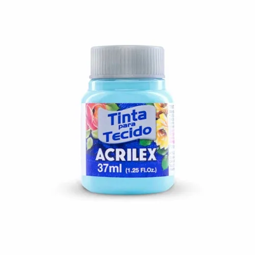 Tinta Tecido Fosca - 37ml - Azul Hortensia - 579 - Acrilex