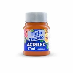 Tinta Tecido Fosca - 37ml - Tijolo - 643 - Acrilex