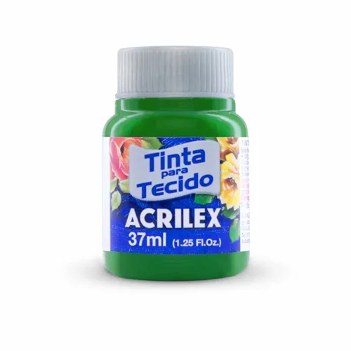 Tinta Tecido Fosca - 37ml - Verde Musgo - 513 - Acrilex