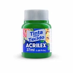 Tinta Tecido Fosca - 37ml - Verde Musgo - 513 - Acrilex