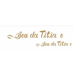 Stencil - 10x30cm - Frase Sou Da Titia e Titio - OPA2916 - Opa Criando Arte