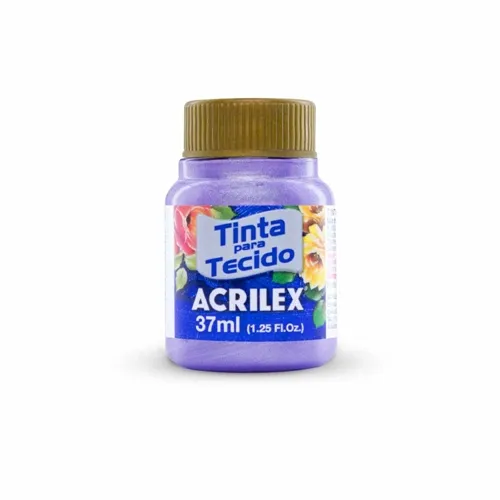 Tinta Tecido Metálica - 37ml - Lilás - 528 - Acrilex