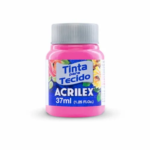Tinta Tecido Fosca - 37ml - Rosa - 537 - Acrilex