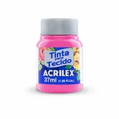Tinta Tecido Fosca - 37ml - Rosa - 537 - Acrilex