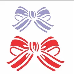 Stencil - 10x30cm - Laços - OPA2328 - Opa Criando Arte