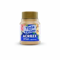 Tinta Tecido Metálica - 37ml - Ouro - 532 - Acrilex