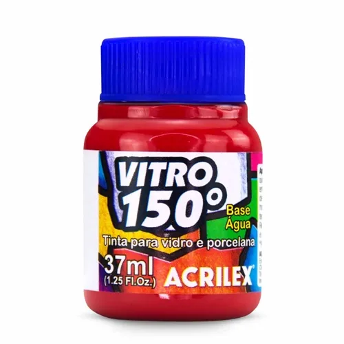 Tinta Vitro 150 - 37ml - Vermelho Escarlate - 508 - Acrilex