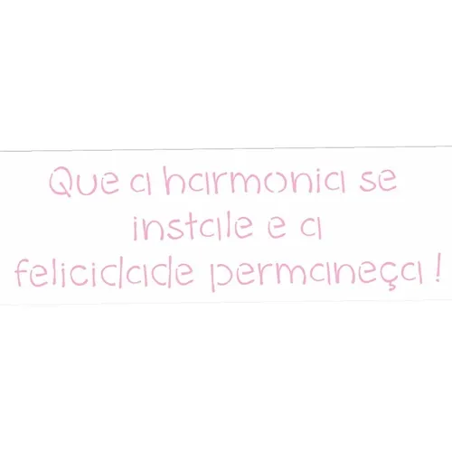 Stencil - 10x30cm - Frase Harmonia se Instale - OPA2429 - Opa Criando Arte