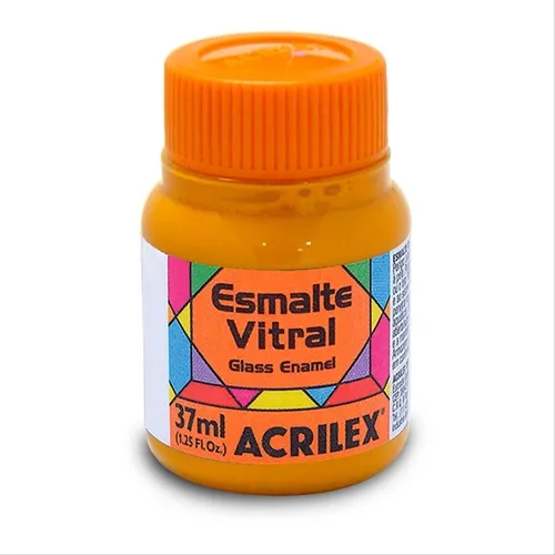 Esmalte Vitral - 37ml - Amarelo Cadmio - 536 - Acrilex