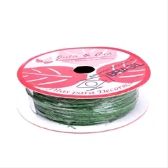 Fio Sisal Simples - 1414-200 Verde Escuro - 10 Metros - Juta e Cia