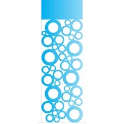 Stencil - 10x30cm - Negativo Bolas - OPA489 - Opa Criando Arte