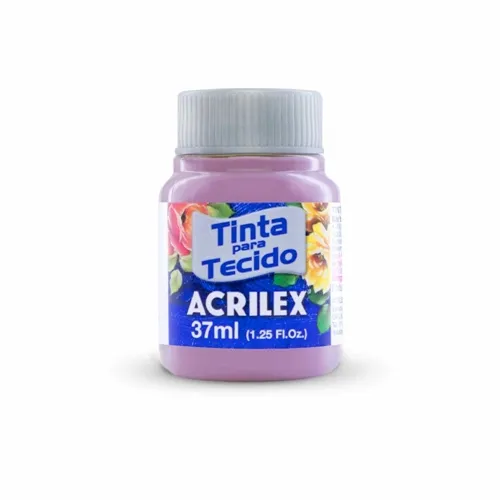 Tinta Tecido Fosca - 37ml - Flor de Malva - 638 - Acrilex