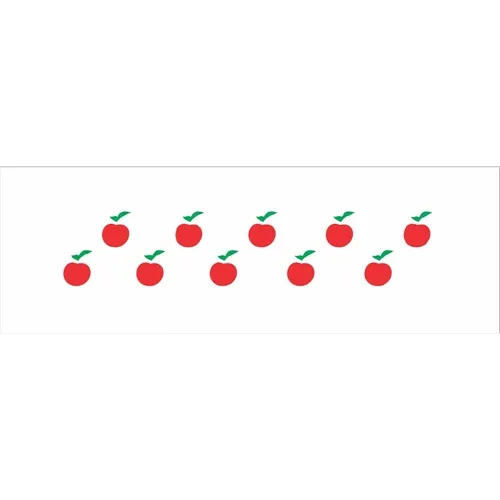 Stencil - 10x30cm - Maças I - OPA039 - Opa Criando Arte