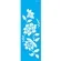Stencil - 10x30cm - Flor Bauer III - OPA2331 - Opa Criando Arte