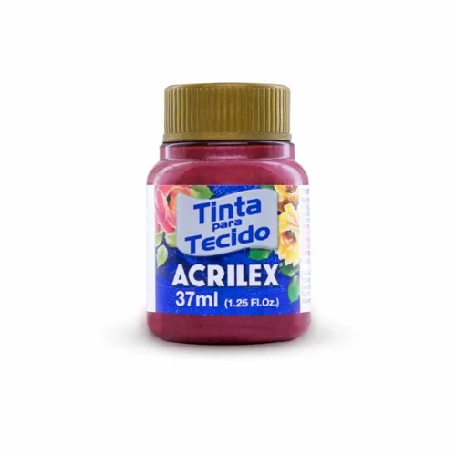 Tinta Tecido Metálica - 37ml - Fuchsia - 804 - Acrilex