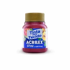 Tinta Tecido Metálica - 37ml - Fuchsia - 804 - Acrilex